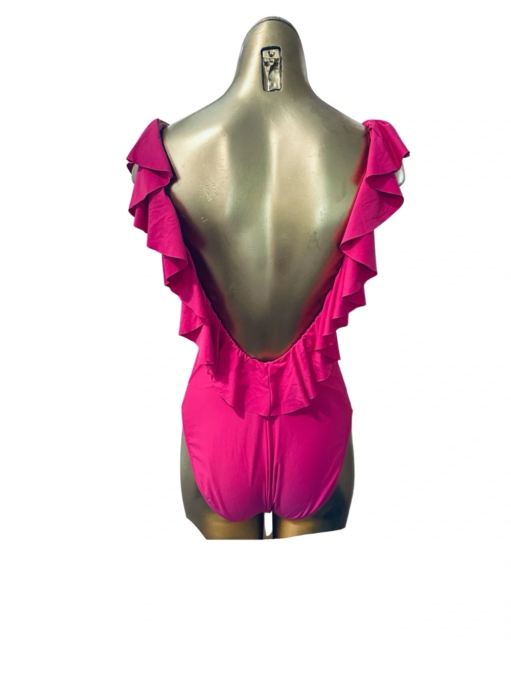 J.Crew One Piece Ruffled Neck Bathing Suit NWOT - Size 10